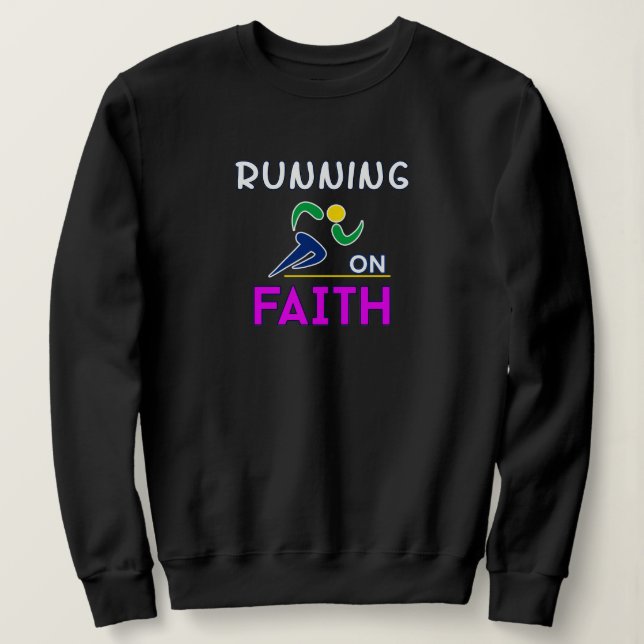 Köra på Faith Christian Springer T Shirt (Design framsida)