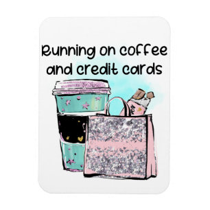 Köra på kaffe- och Kredit-kort Magnet