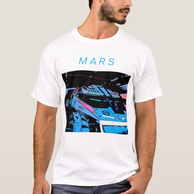 Köra på Mars T Shirt (Framsida)