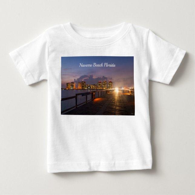Köra på Navarre Beach Pier Småbarn T-shirt (Framsida)
