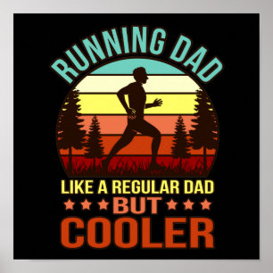 Köra Pappa Definition Halva Marathon Springer Fitn Poster