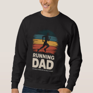 Köra Pappa Marathon Springer Joggare Fars dag Lång Ärmad Tröja