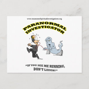 Köra Paranormal Investigator Vykort