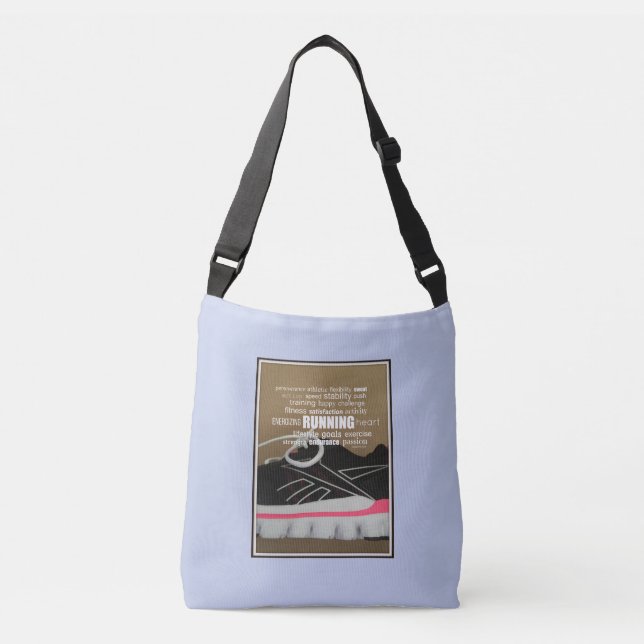 Köra Passion Ord Collage Axelväska (Framsida)