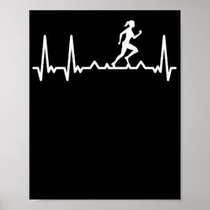 Köra pulsslag Springer Heartslag Sport Pulse Poster