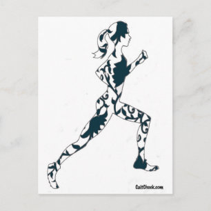 Köra Silhouette - Blommigt Vykort