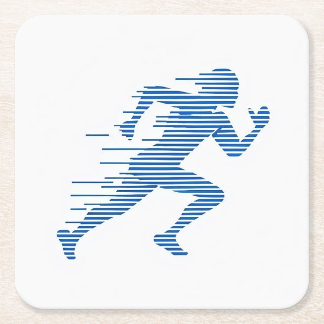 Köra Silhouette-Underlägg Underlägg Papper Kvadrat (Framsidan)