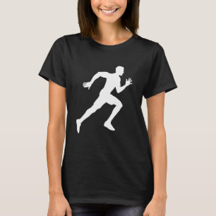 Köra Silhoutte Sunset Women Athelete Sports L T Shirt