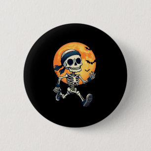 Köra Skeleton Funny Halloween Costume Manar Women Knapp