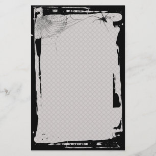 Köra Spindelnätet Fence Goth Stationery Brevpapper