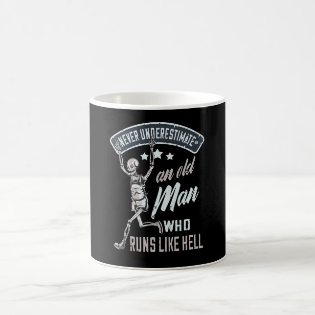 Köra sport-Springerna Gamle Man Gift Kaffemugg (Center)