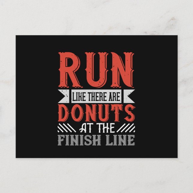 Köra - Springa som om det finns nötter Vykort (Framsida)