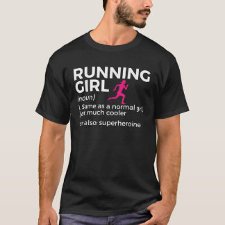 Köra Springer för feldefinition av flicka T Shirt