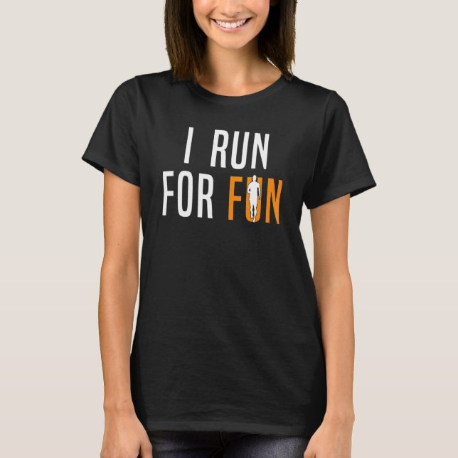 Köra Springer I Springa för Roligt 1 T Shirt (Framsida)