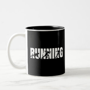 Köra Springer Marathon Två-Tonad Mugg