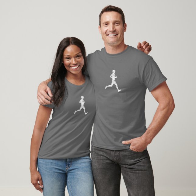 Köra, Springer, triatleter T-Shirt (Unisex)