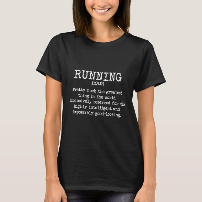 Köra Springerna Funny Definition Funny 5k Marathon T Shirt (Framsida)