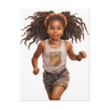 Köra svarta, magiska, melaninbruna hudflickor