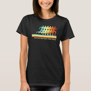 Köra Track Fält Coach Retro Sprint Springer Moti T Shirt