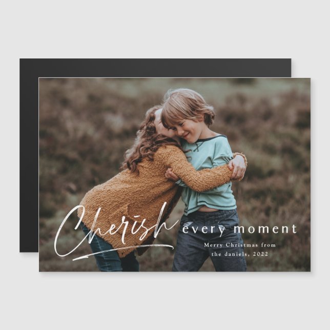 Köra varje ögonblick Photo God jul (Fram/baksida)