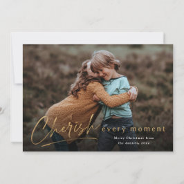 Köra varje ögonblick Photo God jul Kort