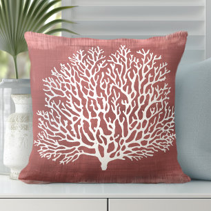 Koral dekorativ fyllning   Kusten Stil Kudde