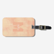 Koral jordnära pastellfärger Monogram Elegant