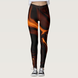 Koral kurvor eller anhopningar över mörkens bakgru leggings