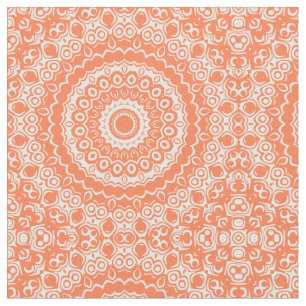 Koral Mandala Geometriskt Mönster Tyg