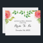 Koral möhippa Adress och well Önskemål Card Rådkort<br><div class="desc">Boho chic Coral blommigt Möhippa Advice and well Önskemål Card Möhippa Game</div>