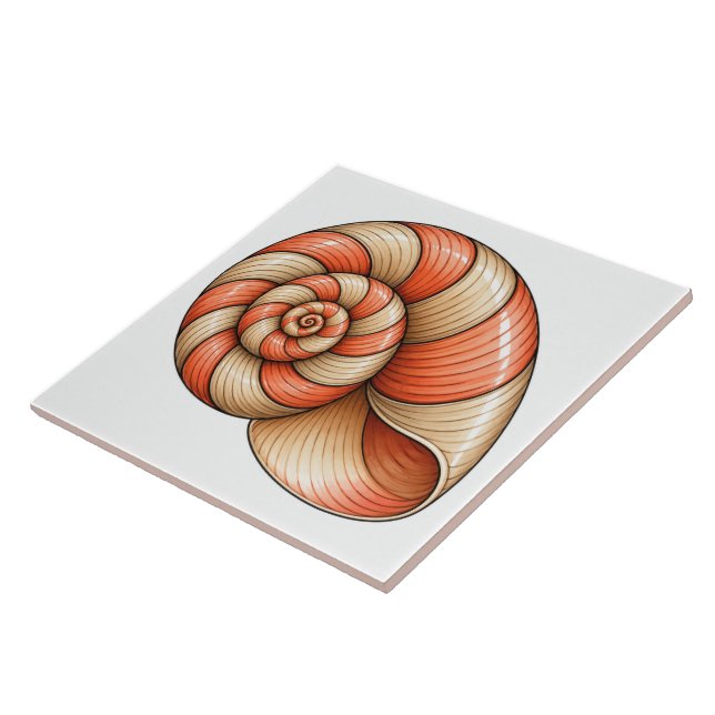 Koral Nautilus Kakelplatta (Sidan)
