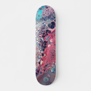 Koral och akryl, färglös Abstrakt Mini Skateboard Bräda 18,5 Cm
