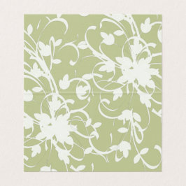 Koral och Cream Filigree Elegant Place Card Kort