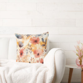 Koral- och rökfria moderna konstblommor kudde