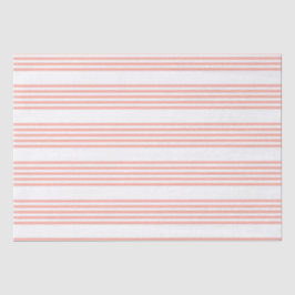 Koral och vit fem rand mönster