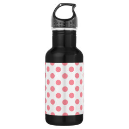 Koral och vitt polka dots