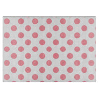 Koral och vitt polka dots