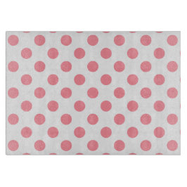 Koral och vitt polka dots