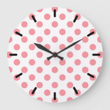 Koral och vitt polka dots
