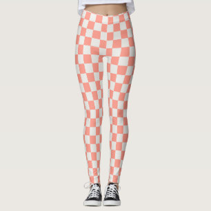 Koral Rosa Checkerboard Leggings - Fet & Playing