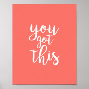 Koral Rosa du Har den här inspirationsofferten Poster