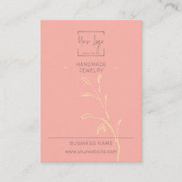 Koral Rosa Löv Social QR judisk Visning kort