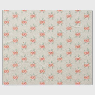 Koral Rosa Roséguld Blommönster Presentpapper