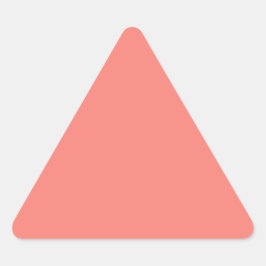Koral Rosa Triangle Sticker Triangelformat Klistermärke
