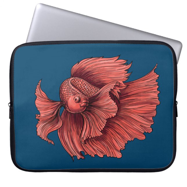 Koral Siamese-fisk Laptop Fodral (Framsidan)