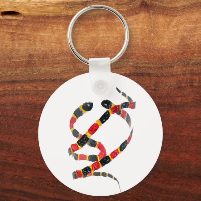 Koral Snake Art Nyckelring (Framsida)