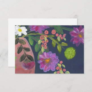 Koral Tango-tack/anteckningskort Tack Kort