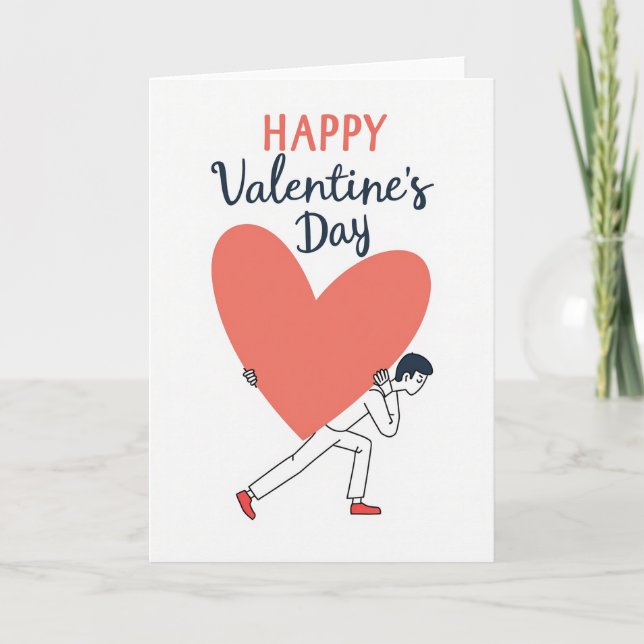 Koral Valentinkort Kort (Framsida)