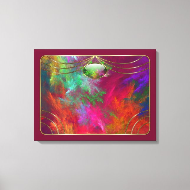 Koraldjup Canvastryck (Framsida)