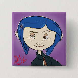 Koraline Movie Button Pin Knapp